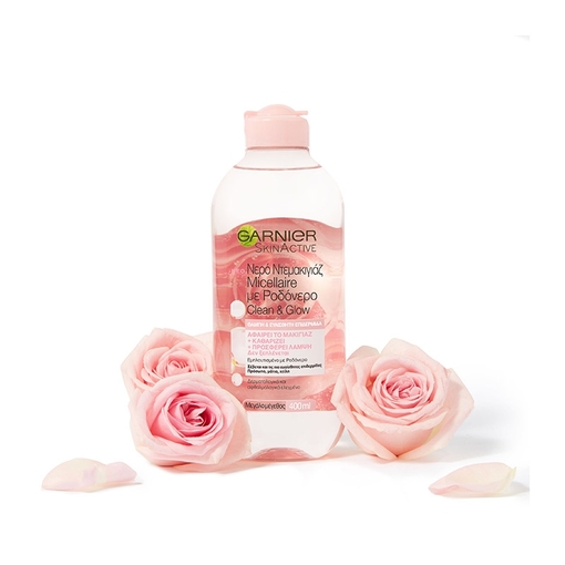 Product Garnier Micellaire Rose Water Clean & Glow 400ml base image