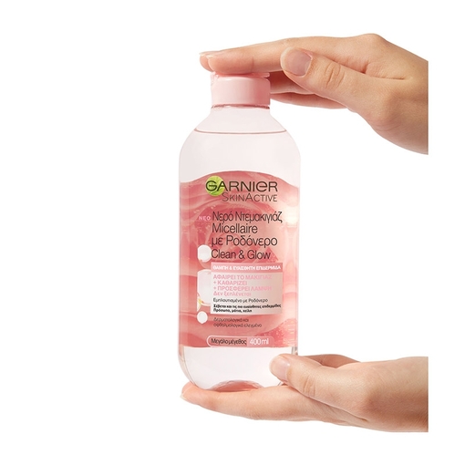 Product Garnier Micellaire Rose Water Clean & Glow 400ml base image