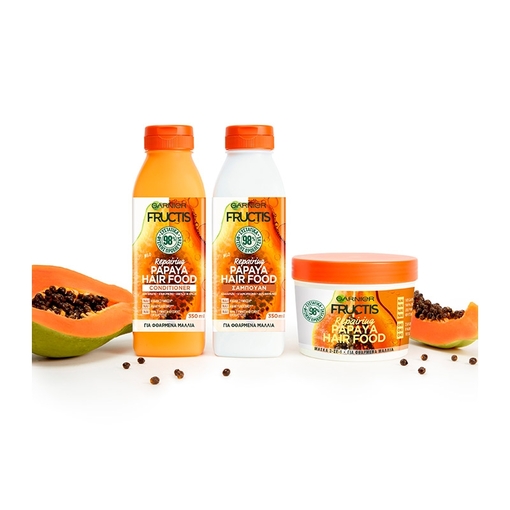 Product Fructis Hair Food Repairing Papaya Conditioner 350ml base image