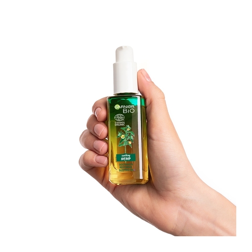 Product Garnier Bio Organic Hemp Multi-Restore Facial Sleeping Oil 30ml base image