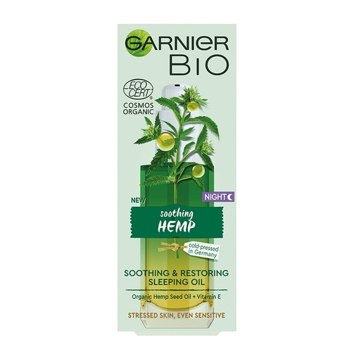 Product Garnier Bio Organic Hemp Multi-Restore Facial Sleeping Oil 30ml base image