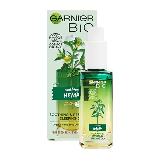 Product Garnier Bio Organic Hemp Multi-Restore Facial Sleeping Oil 30ml base image