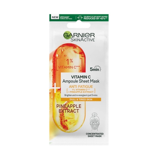 Product SkinActive Vitamin C Ampoule Sheet Mask Anti Fatigue 15g base image