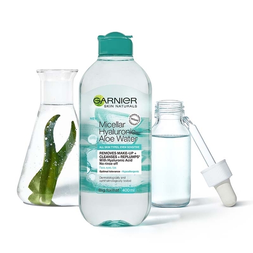 Product Garnier Νερό Καθαρισμού Micellaire με Υαλουρονικό Οξύ και Αλόη 400ml base image