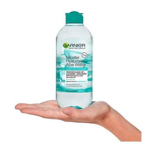 Product Garnier Νερό Καθαρισμού Micellaire με Υαλουρονικό Οξύ και Αλόη 400ml base image