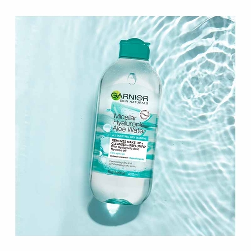 Product Garnier Νερό Καθαρισμού Micellaire με Υαλουρονικό Οξύ και Αλόη 400ml base image