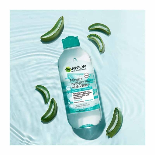 Product Garnier Νερό Καθαρισμού Micellaire με Υαλουρονικό Οξύ και Αλόη 400ml base image