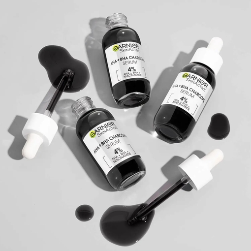 Product PureActive Anti Imperfections Serum 4% Niacinamide, AHA + BHA Charcoal 30ml base image