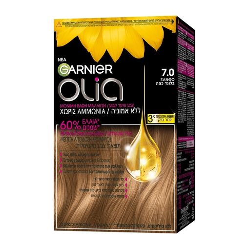 Product Olia Ammonia Free Permanent Hair Dye No.7.0 Dark Blonde 60g base image