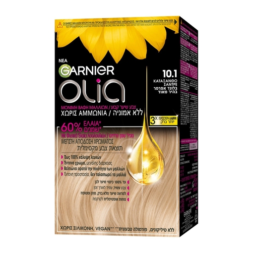 Product Olia Ammonia Free Permanent Hair Dye No.10.1 Very Light Ash Blonde 60g base image