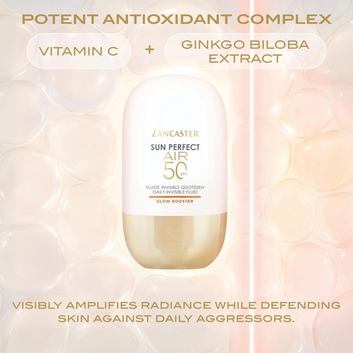 Product Sun Perfect AIR Daily Invisible Fluid SPF50 - Glow Booster 40ml base image