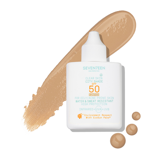 Product Clear Skin City Shade SPF50 Tinted For Oily/Acne Prone Skin 35ml base image