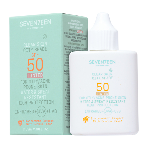 Product Clear Skin City Shade SPF50 Tinted For Oily/Acne Prone Skin 35ml base image