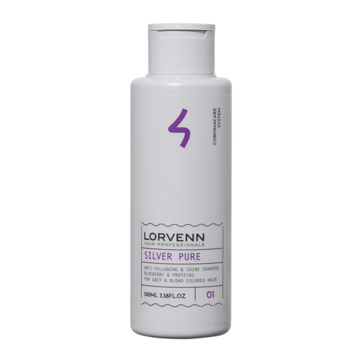 Product Lorvenn Silver Pure Anti-Yellowing & Radiance Shampoo 100ml base image