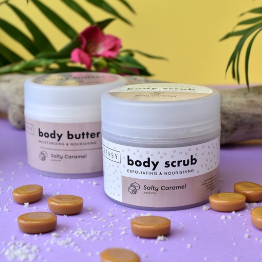 Product Body Scrub - Exfoliating & Nourishing - Salty Caramel 250ml base image