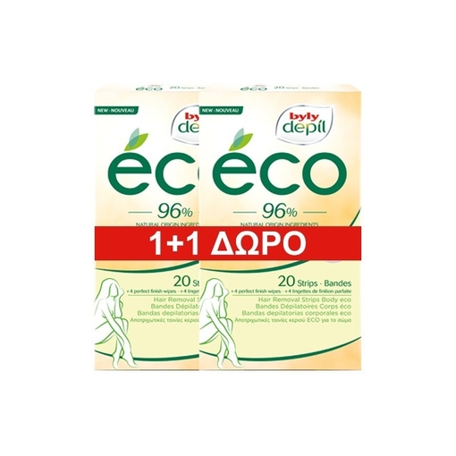 Product Αποτριχωτικές Ταινίες Σώματος ECO 20 ταινίες (1+1 Δώρο) base image