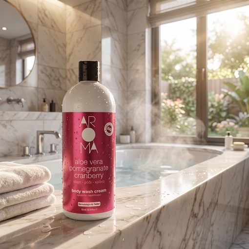 Product Aloe Vera Pomegranate Cranberry Body Wash Cream 750ml base image