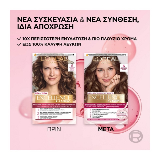 Product Excellence Cream No6 Ξανθό Σκούρο 48ml base image