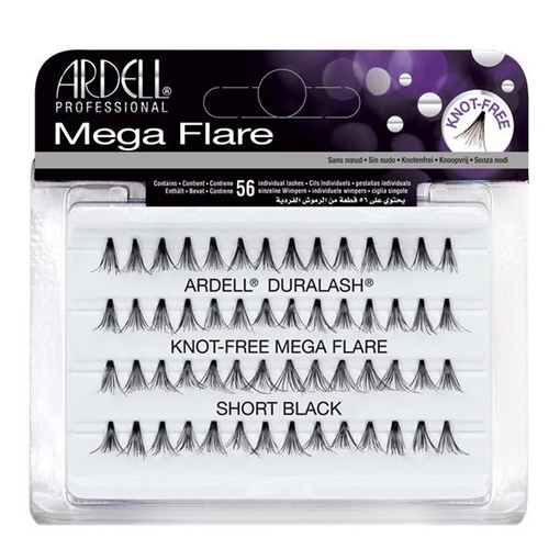 Product Ardell Mega Individual Lashes Flare Knot-Free Short Black base image