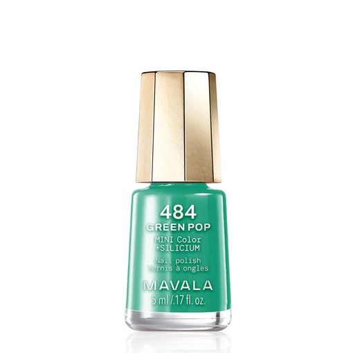 Product +Silicium 484 Green Pop Nail Polish 5ml base image