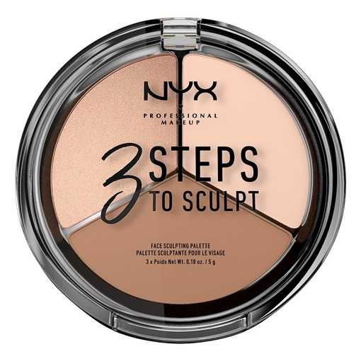 Product Nyx Professional Makeup 3 Steps to Sculpt Face Sculpting Palette 160gr base image