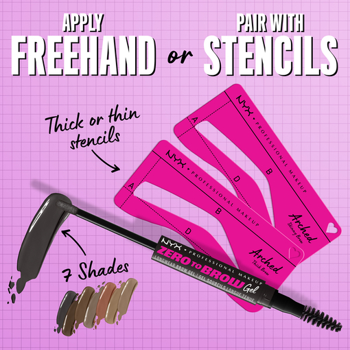 Product Zero To Brow Eyebrow Stencils base image