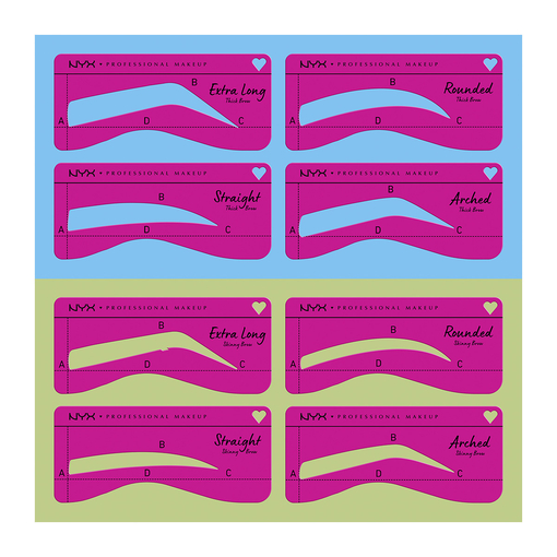 Product Zero To Brow Eyebrow Stencils base image
