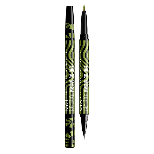 Product Beetlejuice Pinstripe Διπλό Liner - 03 Black + Green Chrome - Liquid Liner 0.4ml & Gel Liner 0.1g base image