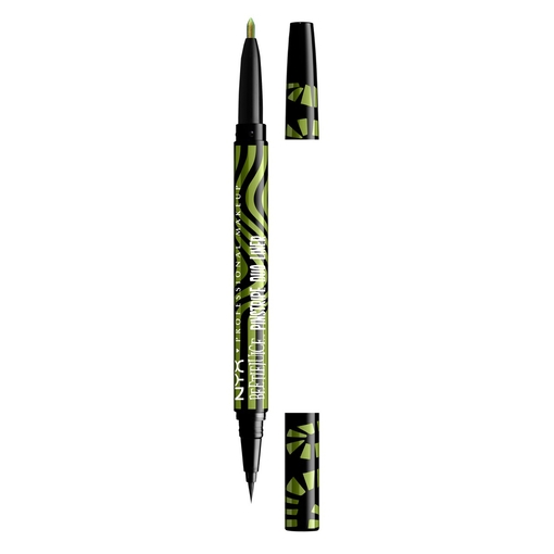 Product Beetlejuice Pinstripe Διπλό Liner - 03 Black + Green Chrome - Liquid Liner 0.4ml & Gel Liner 0.1g base image