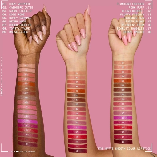 Product Fat Matte Smooth Color Lipstick 2g base image