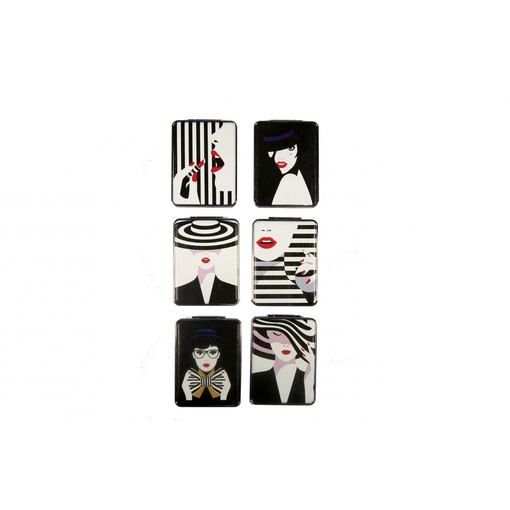 Product Ro-Ro Accessories Καθρεφτάκι τσάντας διπλής όψεως μορφή γυναίκας base image