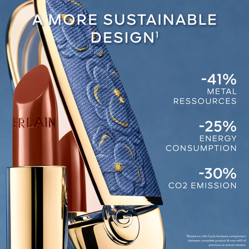 Product Rouge G Blooming Denim The Double Mirror Jewel Case - Cherry Blossom - The Customizable Ultra-Care Lipstick Case - Limited Edition base image